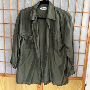 Vintage silk button down shirt